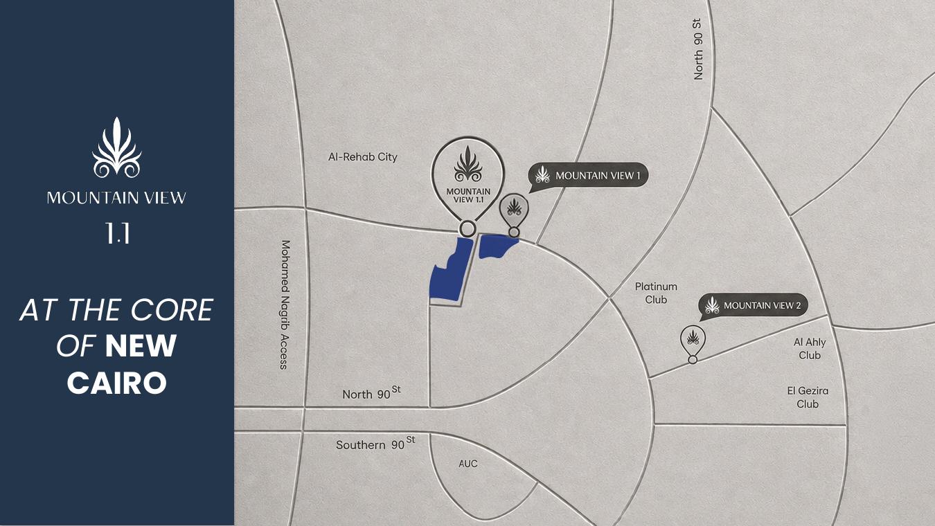 Mountain View 1.1 New Cairo location map